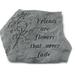 East Urban Home Friends are Flowers Stepping Stone Concrete in Gray | 1 H x 15.5 W x 11.5 D in | Wayfair 67020