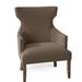 Wingback Chair - Fairfield Chair Lockhart 25.5" Wide Wingback Chair, Wood in White/Brown | 35.5 H x 25.5 W x 26 D in | Wayfair