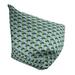East Urban Home Classic Skyscrapers Bean Bag Cover Polyester/Fade Resistant/Scratch/Tear Resistant in Green/Blue | 27 H x 30 W x 25 D in | Wayfair