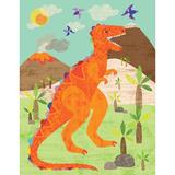 Viv + Rae™ Lamkin Fun T-Rex Canvas Art Canvas in Brown/Green/Orange | 18 H x 14 W x 1.5 D in | Wayfair 17CDF0951F0B4A86B63C12EBCB467EED