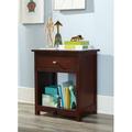 Harriet Bee Edington 1 Drawer Solid Wood Nightstand Wood in Brown | 26 H x 22.5 W x 17 D in | Wayfair 8C7C937249BD48A2A0D804ABC8DD3CB1