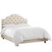 Charlton Home® Hafer Standard Bed Upholstered/Metal/Linen | 54 H x 62 W x 83 D in | Wayfair 83A911617C4E4FBB932D7E43CF781AC0