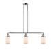 Breakwater Bay Saroyan 3 - Light Kitchen Island Linear Pendant Glass, Crystal in Gray/White | 10.75 H x 37 W x 4.5 D in | Wayfair