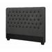 Ivy Bronx Torrington Panel Headboard Upholstered/Polyester in Gray/Black | 53 H x 64 W x 6.5 D in | Wayfair E246D0EA57254F20AA78E877E3615242