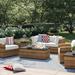 Lark Manor™ Ambroselli 7 Piece Rattan Sofa Seating Group w/ Cushions Synthetic Wicker/All - Weather Wicker/Wicker/Rattan in Brown | Outdoor Furniture | Wayfair
