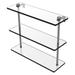 Red Barrel Studio® Morosini 3 Piece Tiered Shelf Glass/Metal in Gray | 15 H x 16 W x 5 D in | Wayfair PR-5/16-GYM