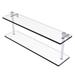 Brayden Studio® Ballenas Wall Shelf Glass/Metal in Gray | 8 H x 22 W x 5 D in | Wayfair FT-2/22-SCH