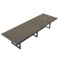 Safco Products Company Sitting Rectangular Conference Table Wood in Gray | 29.5 H x 192 W x 47.25 D in | Wayfair MRS16SGY