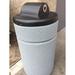 Arlmont & Co. Mccollum 15 Gallon Trash Can & Cigarette Urn, Fiberglass in White | 28 H x 14 W x 14 D in | Wayfair 2E6D598451F94EA3AC72078FE4707851