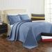 Lark Manor™ Caple Standard Cotton Oversized 3PC Coverlet/Bedspread Set Cotton Sateen in White | Twin Bedspread + 1 Sham | Wayfair