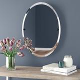 Darby Home Co Gober Oval Tilt Mirror Metal in Black | 29 H x 21 W x 3.2 D in | Wayfair 24C71B1E365D4256A4761E65DC679CC6