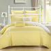 Charlton Home® Manzo Microfiber Modern & Contemporary 11 Piece Comforter Set Polyester/Polyfill/Microfiber in Yellow | Wayfair