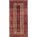 Brown/Red 24 W in Indoor Area Rug - Bloomsbury Market Marcourt Traditional Red/Brown/Beige Area Rug Polyester/Wool | Wayfair