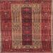 Brown/Red 48 W in Indoor Area Rug - Bloomsbury Market Marcourt Traditional Red/Brown/Beige Area Rug Polyester/Wool | Wayfair