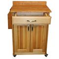 Winston Porter Ermengarda Kitchen Cart Wood in Brown | 37 H x 26.875 W x 17.75 D in | Wayfair 61532