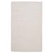 White 120 x 0.5 in Indoor Area Rug - Ophelia & Co. Mcclain Hand Braided Rug Polyester/Cotton | 120 W x 0.5 D in | Wayfair TK10R120X156B