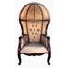 Balloon Chair - Astoria Grand Feldt 30" Wide Tufted Balloon Chair Wood/Microfiber/Microsuede in Brown | 61 H x 30 W x 25 D in | Wayfair