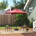 The Twillery Co.® Pierpoint 108" Market Umbrella, Polyester in Red | 91 H in | Wayfair C6CE9E9D9750451AA3143E39F22DDE1F