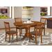 Alcott Hill® Lawanda Butterfly Leaf Solid Wood Rubberwood Dining Set Wood/Upholstered in Brown | Wayfair 2FE9DB22FC994DC3BC60710F44596A2A