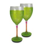 Ebern Designs Peruvian Splendor Turquoise 11oz Hannover Wine Glass in Green | 8.5 H x 3 W in | Wayfair 9BB2E47826A840BC9DA0447296BC652F