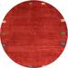 Red 0.35 in Indoor Area Rug - World Menagerie Ankenbaer Abstract Maroon Area Rug Polyester/Wool | 0.35 D in | Wayfair