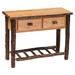 Loon Peak® Cleary Two Drawer Console Table Wood in Brown | 34 H x 43 W x 16 D in | Wayfair F1673C567046475891DF02934CA90315