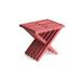 Union Rustic Darcus Wooden Utility Stool Wood in Red | 16.5 H x 16 W x 16 D in | Wayfair XQST30YPCH