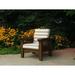 Rosalind Wheeler Calla Patio Chair w/ Sunbrella Cushions Wood in Gray/Black | 35 H x 32 W x 36 D in | Wayfair E385092E064E438487821B95550FAB6D