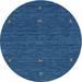 Blue 60 x 0.35 in Indoor Area Rug - World Menagerie Persei Contemporary Royal Area Rug Polyester/Wool | 60 W x 0.35 D in | Wayfair