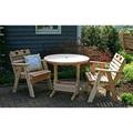 August Grove® Tillison Cedar Hearts Bistro Set Wood/Metal in Brown | Outdoor Furniture | Wayfair A39AEBED1EC1402DB587CC72C7C1BEA3