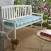 Highland Dunes Indoor/Outdoor Sunbrella Seat Cushion Acrylic in Green/Blue/Brown | 2 H x 43 W x 18 D in | Wayfair 023CC9DCDB2E4D6DB12186DB40F6738B