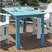 Rosecliff Heights Yorba Dining Table Wood in White/Blue | 77 H x 68 W x 42 D in | Outdoor Dining | Wayfair 4F97B8E63C024CAD9F6F30F8BD7F8119