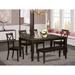 Charlton Home® Smithers 6 - Piece Butterfly Leaf Rubberwood Solid Wood Dining Set Wood in Brown | Wayfair 1AF7519BDC524F898987EF8E597250E5