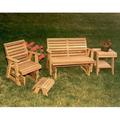 August Grove® Tillison Cedar 4 Piece Seating Group Synthetic Wicker/Wood/All - Weather Wicker/Wicker/Rattan in Brown | Outdoor Furniture | Wayfair