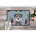 Tucker Murphy Pet™ Winter Holiday Schnauzer Non-Slip Outdoor Door Mat Synthetics | Rectangle 1'6" x 2'3" | Wayfair BB1702MAT