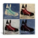 Winston Porter Canada Hockey Ice Skates Graphic Art on Canvas in Gray | 37 H x 37 W x 1.5 D in | Wayfair BA1D20AA3D94402B903D733AD90025BB