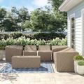 Arlmont & Co. Ragavan Water Resistant 8 Piece Patio Sofa Cover Set, Polypropylene in Gray | 30 H x 48 W x 35 D in | Wayfair FLORENCE-08aWC-GRY