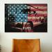 Winston Porter Firefighters Vintage Fire Truck USA Flag Graphic Art on Canvas | 26" H x 40" W x 0.75" D | Wayfair FLG85-1PC3-40x26