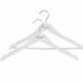 Rebrilliant Cosgrove Wood Non-Slip 2 Piece Hanger Set for Skirt/Pants Wood in White | 8.5 H x 17 W in | Wayfair C183C31896F244009ECF5BD5654FA155