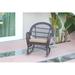 One Allium Way® Outdoor Byers Rocking Wicker/Rattan Chair w/ Cushions in Gray | 36 H x 19 W x 30 D in | Wayfair 45E8E93B06A64C19941F954340556F15