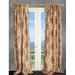 Astoria Grand Marvale Damask Semi-Sheer Thermal Rod Pocket Single Curtain Panel Polyester in Brown | 96 H in | Wayfair