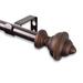 Alcott Hill® Bane Adjustable 0.63" Single Curtain Rod Metal in Brown | 1.62 H x 84 W x 2.75 D in | Wayfair AC22994E6D844420BD6FE4A8D124143D