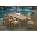 Rosecliff Heights Nathanial Luxurious 8 - Person 82" Long Teak Outdoor Dining Set Wood/Metal in Brown | 30.5" H x 94" L x 40" W | Wayfair