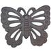 August Grove® Evelynn Butterfly Stepping Stone Metal in Gray | 0.25 H x 11.63 W x 14 D in | Wayfair 181C07D69BF84133BCFA01E36E16B003