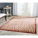 Red/White 61 x 0.25 in Area Rug - Fleur De Lis Living Sarabia Geometric Red/Beige Area Rug Polyester | 61 W x 0.25 D in | Wayfair