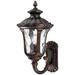 Fleur De Lis Living Saxton Outdoor Wall Lantern Glass/Metal in Brown | 22.25 H x 11 W x 13 D in | Wayfair 05B51BFB9C90434195F8F288CB8A2772