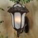 Astoria Grand Morningside Drive 3-Light Outdoor Wall Lantern Glass/Metal in Brown | 22.75 H x 12.75 W x 14.75 D in | Wayfair