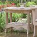 Red Barrel Studio® Worden Outdoor Side Table Wood in Brown/Green | 24.5 H x 28.5 W x 23 D in | Wayfair A040-021