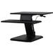 Symple Stuff Fierro Height Adjustable Standing Desk Converter Plastic/Acrylic in Black | 25.25 W x 28.25 D in | Wayfair