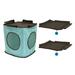 Tucker Murphy Pet™ 16" Pollak Claw Cube & Platform Cat Condo Plastic in Blue | 16 H x 14.5 W x 14.5 D in | Wayfair CM-0309-CS01